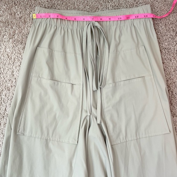 Ruti The Go-To Nylon Blend Tan Khaki Size XS / S Draped Lagenlook Midi Skirt - Picture 13 of 16